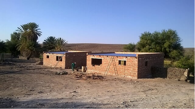 Self-catering chalets being built - Back